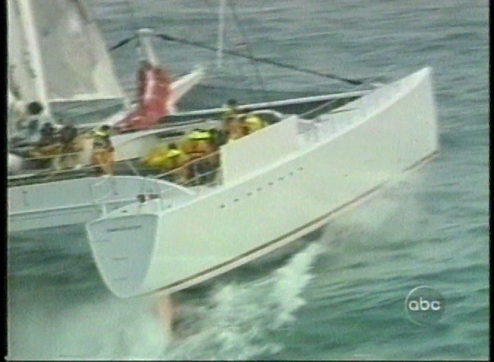 ABC News helicopter footage of Team Adventure